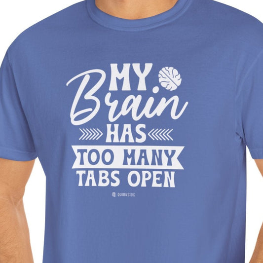 Funny Overloaded Mind Unisex T-shirt, Computer Inspired Tee, Graphic Tee, Programmer Gift, IT Shirt - Quirkside Creations