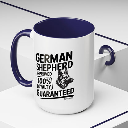 German Shepherd Lover Coffee Mug, Dog Owner Gift, Animal Lover Mug, Pet Parent Gift, Loyalty Guaranteed Mug