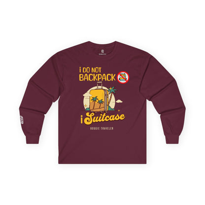 Traveler Vibes Long Sleeve Tee for Bougie Travelers - Comfortable & Stylish Unisex Shirt, Travel in Style Gift, Wanderlust Clothing - Quirkside Creations