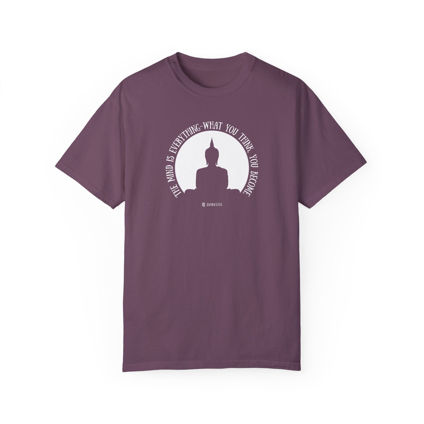 Buddha Quote Mind Power T-shirt, Inspirational Tee, Positive Thinking Shirt, Meditation Top, Unisex Graphic Apparel - Quirkside Creations