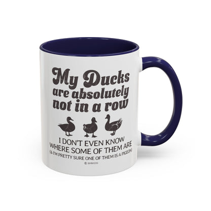 Humorous Accent Coffee Mug, Gift for Duck Lovers, Quirky Coffee Cup for Home or Office, Fun Mug for Birthdays, Funny Office Gift