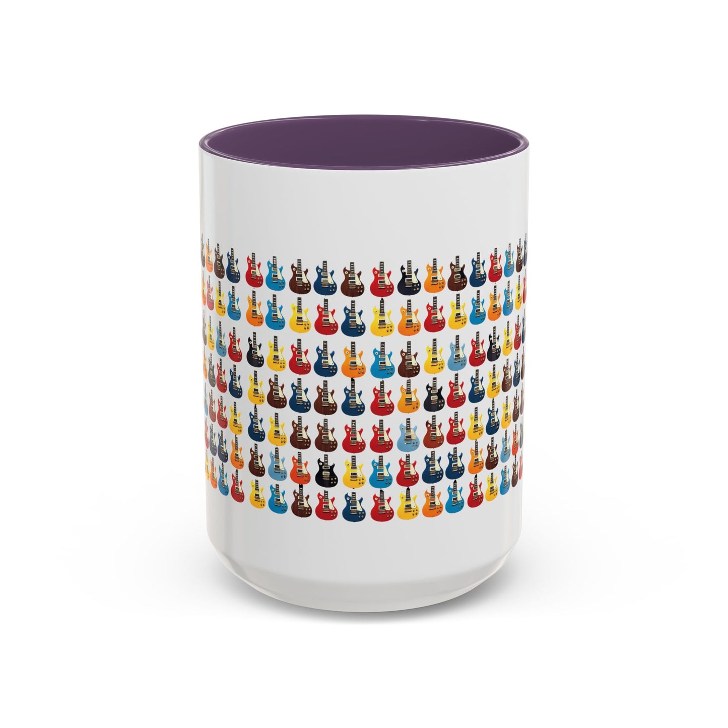 Coffee Mug - Wall of Guitars Design - Music Lover Gift