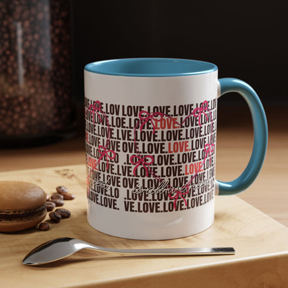 Romantic Love Coffee Mug - Perfect Gift for Anniversary, Valentine's Day, Wedding, Love-Themed Decor, Ceramic Drinkware