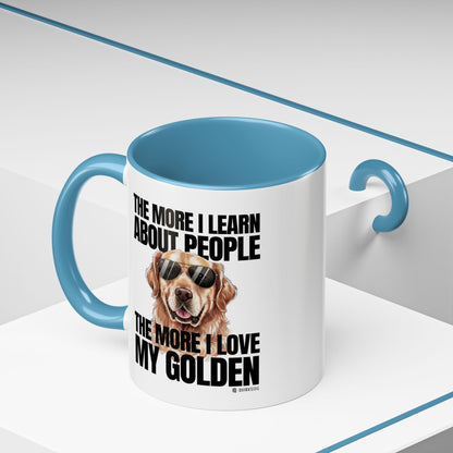 Golden Retriever Love Coffee Mug - Funny Dog Mug, Pet Owner Gift, Personalized Mug, Animal Lover Gift, Birthday Gift
