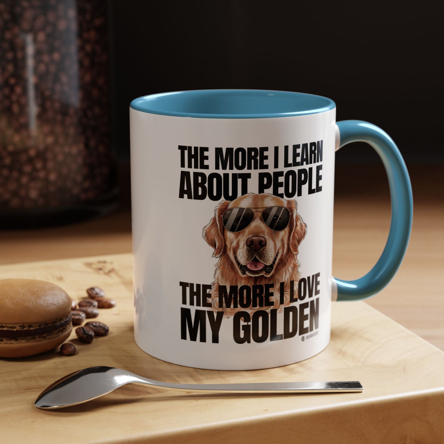 Golden Retriever Love Coffee Mug - Funny Dog Mug, Pet Owner Gift, Personalized Mug, Animal Lover Gift, Birthday Gift