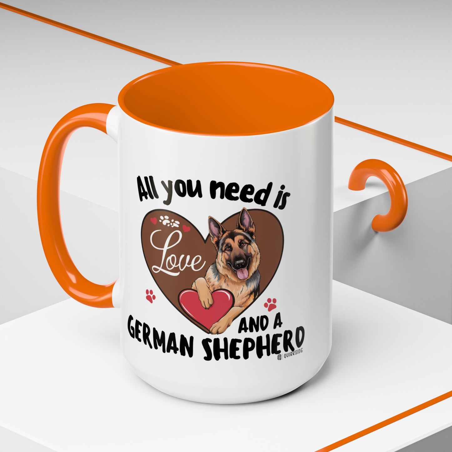 German Shepherd Love Mug | Dog Owner Gift | Coffee Cup | Animal Lover Gift | Pet Lover's Mug | Cute Pet Coffee Mug