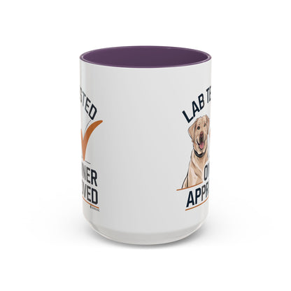 Lab Tested Owner Approved Coffee Mug, Dog Lover Gift, Pet Owner Present, Funny Mug for Dog Moms, Lab Dog Coffee Mug, Unique Dog Gifts