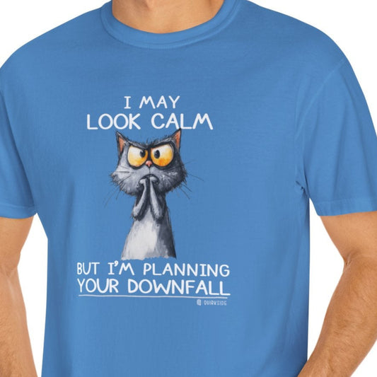 Crazy Cat Tee, Funny Cat Lover Shirt, Feline Fan Top, Cat Owner Gift, Cat Mom Shirt, Cat Dad Tee, Cat Lady Gift, Cat Print T-shirt