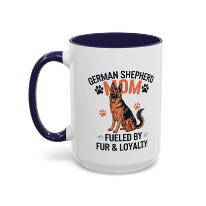 German Shepherd Mom Accent Coffee Mug: Perfect Gift for Dog Lovers, Pet Owners, Dog Enthusiasts, Animal Lovers