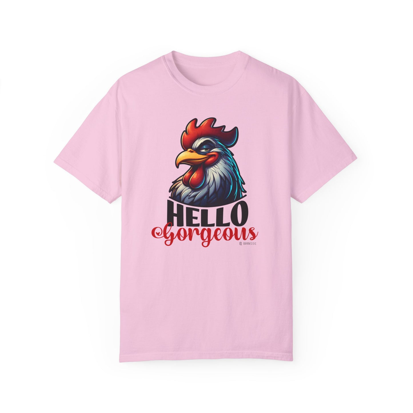 Cheerful Bold Greeting Unisex Garment-Dyed T-shirt, Confidence Boosting Tee, Playful Shirt, Fun Graphic Top, Happy Apparel for All - Quirkside Creations