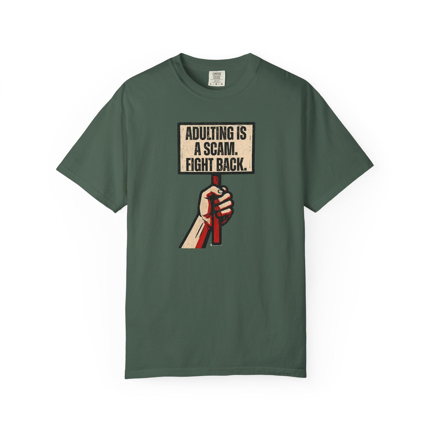 Adulting Is A Scam T-Shirt, Funny Unisex Tee, Gift for Millennials, Casual Wear, Humor Shirt, Relaxed Fit T-Shirt