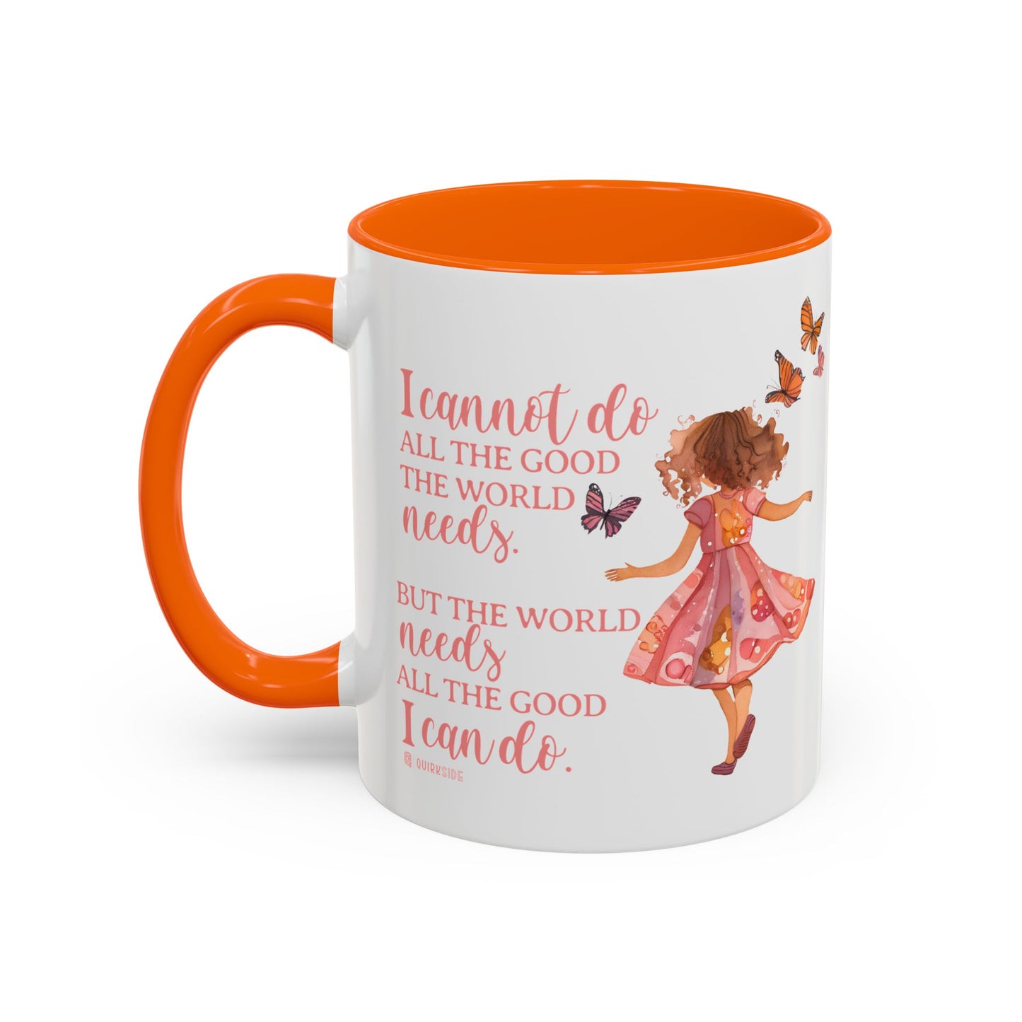 Whimsical Butterfly Accent Coffee Mug, Floral Mug, Gift for Her, Boho Decor, Butterfly Lovers, Inspirational Coffee Cup