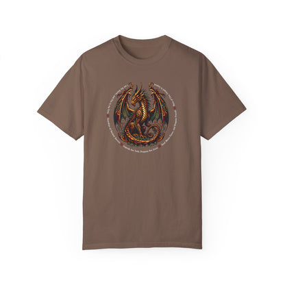 Dragon Power Unisex T-shirt, Magical Inner Strength Statement Tee, Mythical Legend Apparel, Inspirational Dragon Tee, Power of Fire Tee - Quirkside Creations