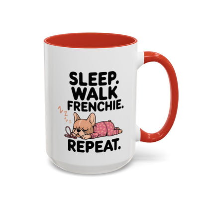 French Bulldog Coffee Mug with Cute Sleepy Design, Dog Lover Gift, Humorous Mug, Pet Owner Essentials, Frenchie Appreciation