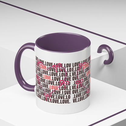 Romantic Love Coffee Mug - Perfect Gift for Anniversary, Valentine's Day, Wedding, Love-Themed Decor, Ceramic Drinkware