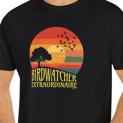 Birdwatching Retro Style Unisex T-shirt, Nature Lover Tee, Vintage Birdwatcher Shirt, Ornithology Gift, Bird Watching Apparel