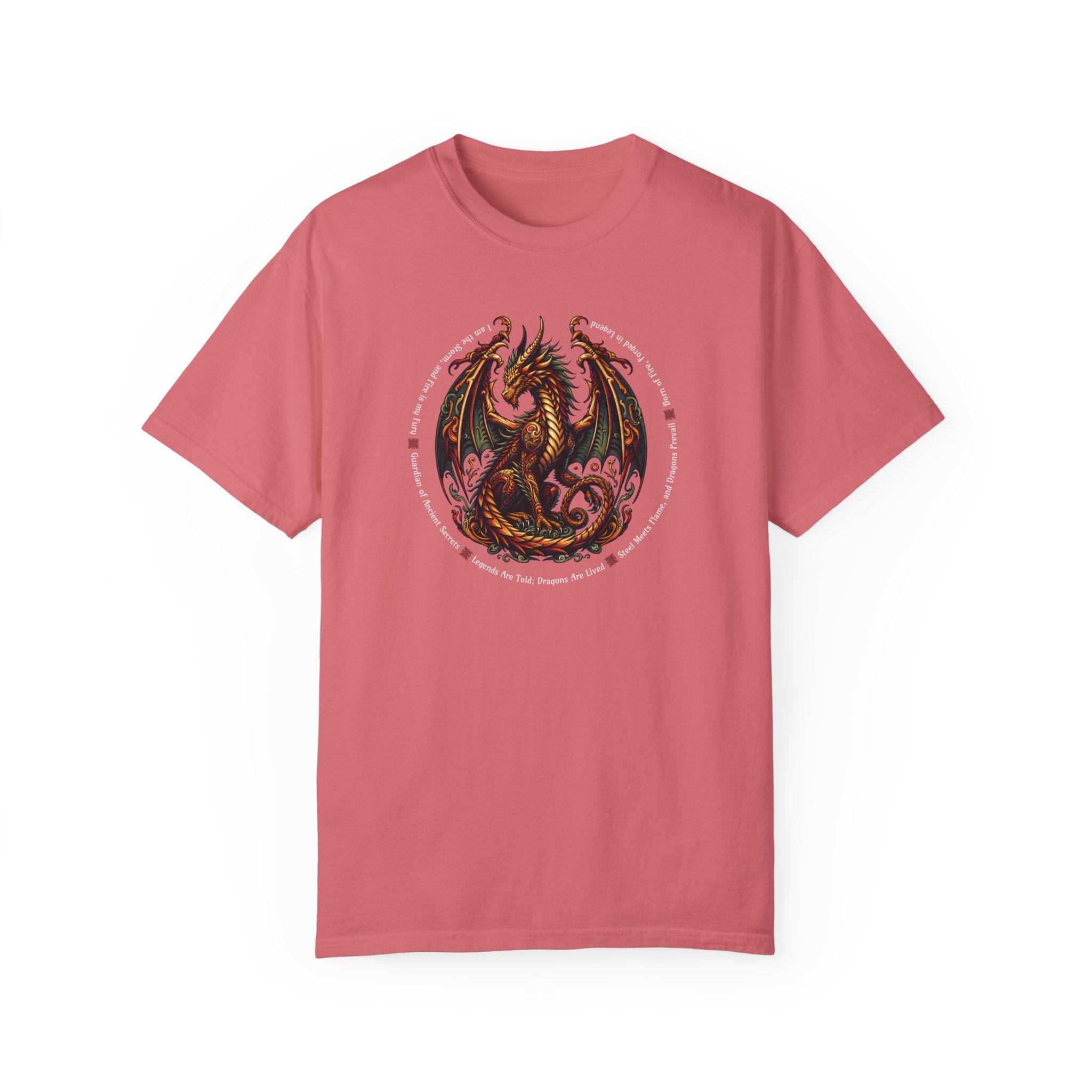 Dragon Power Unisex T-shirt, Magical Inner Strength Statement Tee, Mythical Legend Apparel, Inspirational Dragon Tee, Power of Fire Tee - Quirkside Creations