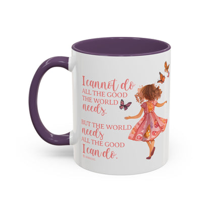 Whimsical Butterfly Accent Coffee Mug, Floral Mug, Gift for Her, Boho Decor, Butterfly Lovers, Inspirational Coffee Cup