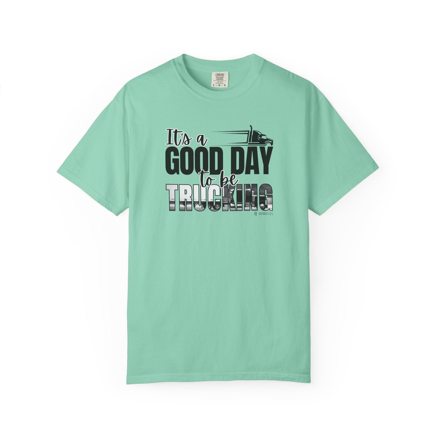 Trucking T-shirt, Truckers Tee, Highway Driver Shirt, On The Road Top, Unisex Tee, Comfortable Garment-Dyed Shirt