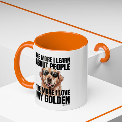 Golden Retriever Love Coffee Mug - Funny Dog Mug, Pet Owner Gift, Personalized Mug, Animal Lover Gift, Birthday Gift