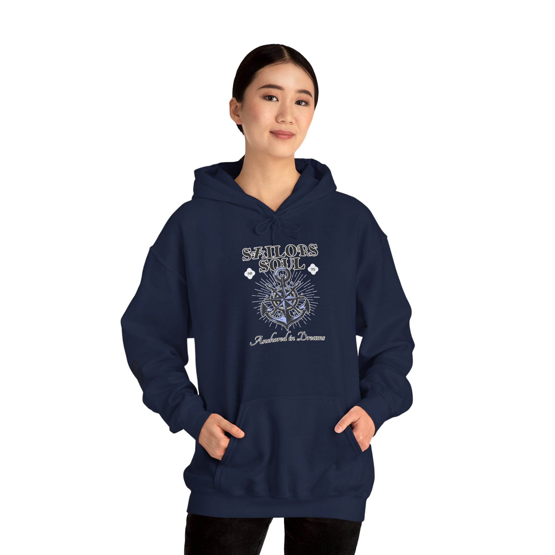 Nautical Vibes Hoodie, Beach Trips Summer Wear, Sea Lover Sweatshirt, Sailboat Dreamer Pullover, Casual Outings Apparel - Quirkside Creations