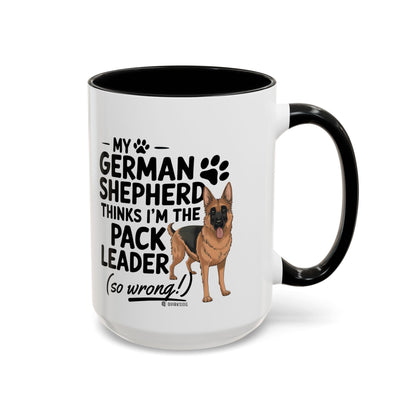 Funny German Shepherd Coffee Mug, Dog Lover Gift, Pet Owner Mug, Pack Leader Humor, 11oz, 15oz