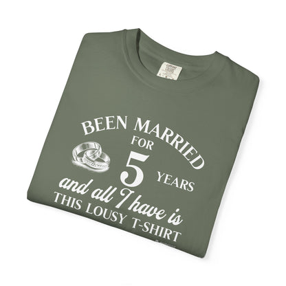 Hilarious Marriage Celebration T-shirt, Customizable Unisex Tee for Anniversary, Funny Gift, Humor Shirt, Wicked Sense of Humor Top