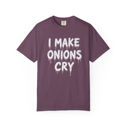 I Make Onions Cry, Gift for Millennials, Casual Wear, Humor Shirt, Relaxed Fit T-Shirt