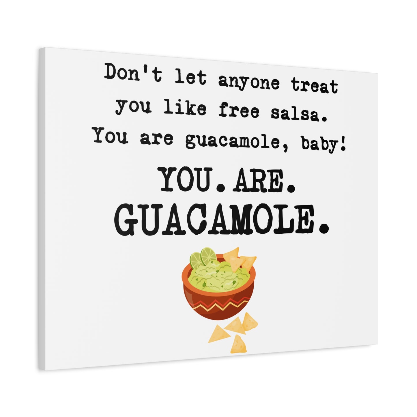 Guacamole Quote Canvas Art, Kitchen Decor, Funny Wall Art, Gift for Foodies, Home Decoration