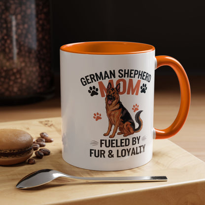 German Shepherd Mom Accent Coffee Mug: Perfect Gift for Dog Lovers, Pet Owners, Dog Enthusiasts, Animal Lovers