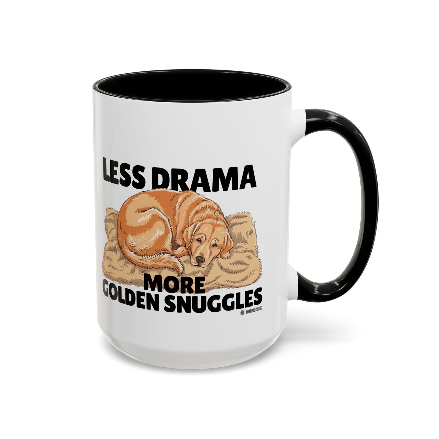 Golden Snuggles Coffee Mug - Less Drama More Snuggles, Dog Lover Gift, Perfect for Home, Funny Dog Mug, Pet Owner Treat