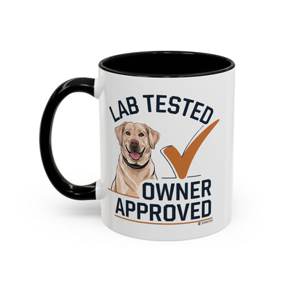 Lab Tested Owner Approved Coffee Mug, Dog Lover Gift, Pet Owner Present, Funny Mug for Dog Moms, Lab Dog Coffee Mug, Unique Dog Gifts