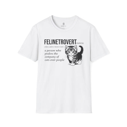 Cat Lover's Softstyle T-Shirt - Comfortable Tee for Feline Enthusiasts, Kitty Print Shirt, Animal Graphic Top, Cute Kitten T-Shirt, Pet - Quirkside Creations