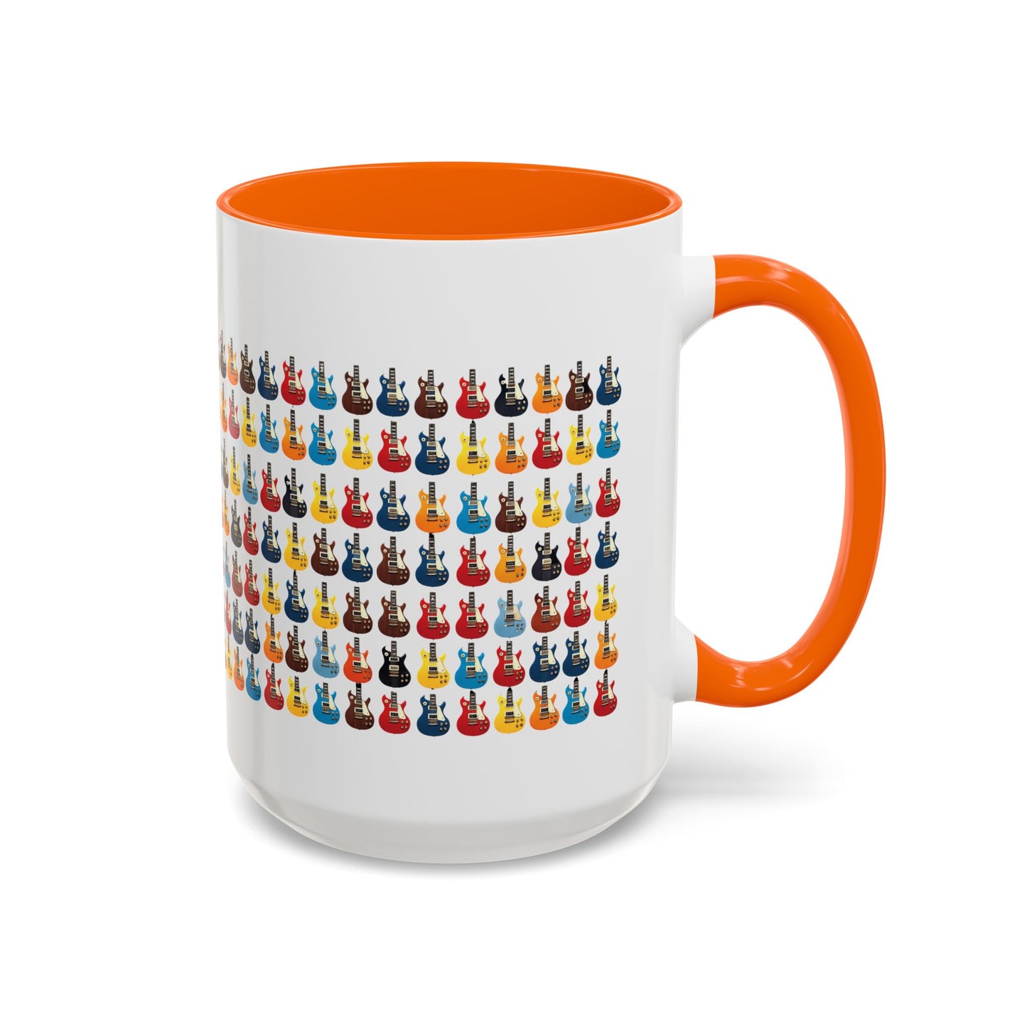 Coffee Mug - Wall of Guitars Design - Music Lover Gift