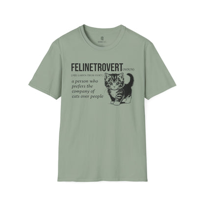 Cat Lover's Softstyle T-Shirt - Comfortable Tee for Feline Enthusiasts, Kitty Print Shirt, Animal Graphic Top, Cute Kitten T-Shirt, Pet - Quirkside Creations