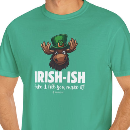 Irish Humor Unisex T-shirt, St Patricks Day Tee, Funny Irish Shirt, Shamrock Celebration Top, Green Clover Clothing
