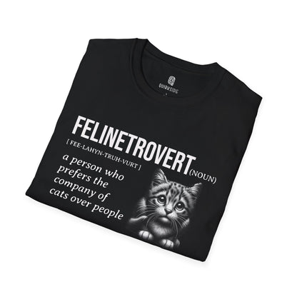 Cat Lover Unisex Softstyle T-Shirt, Cute Tee for Cat Lovers, Cat Lady Shirt, Funny Cat Tee, Cat Mom Gift, Cat Dad Shirt - Quirkside Creations