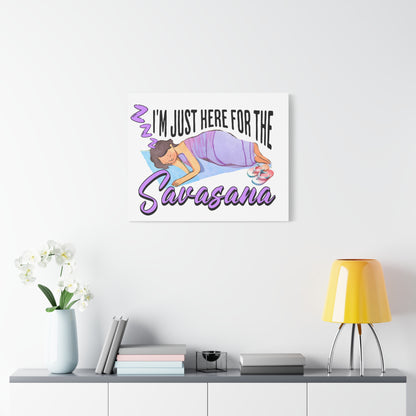 Savasana Wall Art, Yoga Decor, Relaxation Canvas, Mindfulness Gift, Bedroom Art, Unique Yoga Print, Meditation Decor