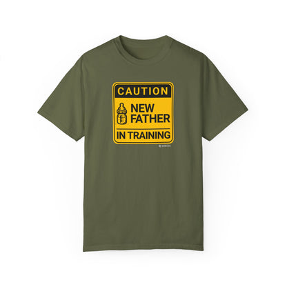 New Dad Unisex Garment-Dyed T-shirt, Father's Day Gift, Funny Parenting Tee, Baby Shower Present, Gender Reveal Shirt, Dad Life Apparel - Quirkside Creations