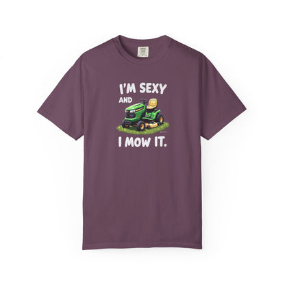 Funny Unisex T-shirt - Sexy and I 'Mow' it Tee