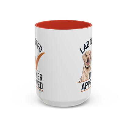 Lab Tested Owner Approved Coffee Mug, Dog Lover Gift, Pet Owner Present, Funny Mug for Dog Moms, Lab Dog Coffee Mug, Unique Dog Gifts
