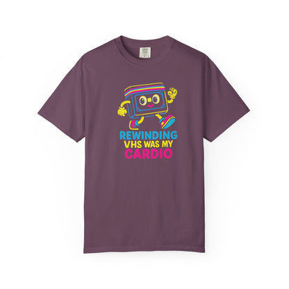 Retro VHS Cardio Unisex T-Shirt, Vintage Fitness Tee, Funny Gift, 80s Nostalgia Apparel, Movie Buff Shirt