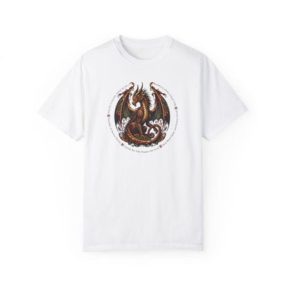 Dragon Power Unisex T-shirt, Magical Inner Strength Statement Tee, Mythical Legend Apparel, Inspirational Dragon Tee, Power of Fire Tee - Quirkside Creations