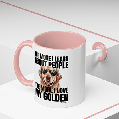 Golden Retriever Love Coffee Mug - Funny Dog Mug, Pet Owner Gift, Personalized Mug, Animal Lover Gift, Birthday Gift