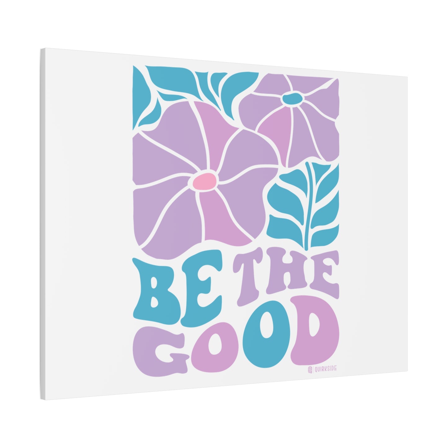 Inspirational Wall Art Canvas, Positive Vibes Home Decor, 'Be The Good' Motivational Artwork, Gift for Home, Office or Nursery