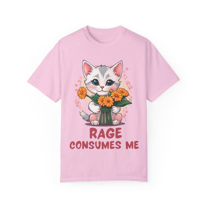 Funny Kitten T-Shirt, Cat Lover Tee, Cute Feline Graphic Shirt, Humorous Pet Owner Top, Animal Rage Quote Apparel - Quirkside Creations