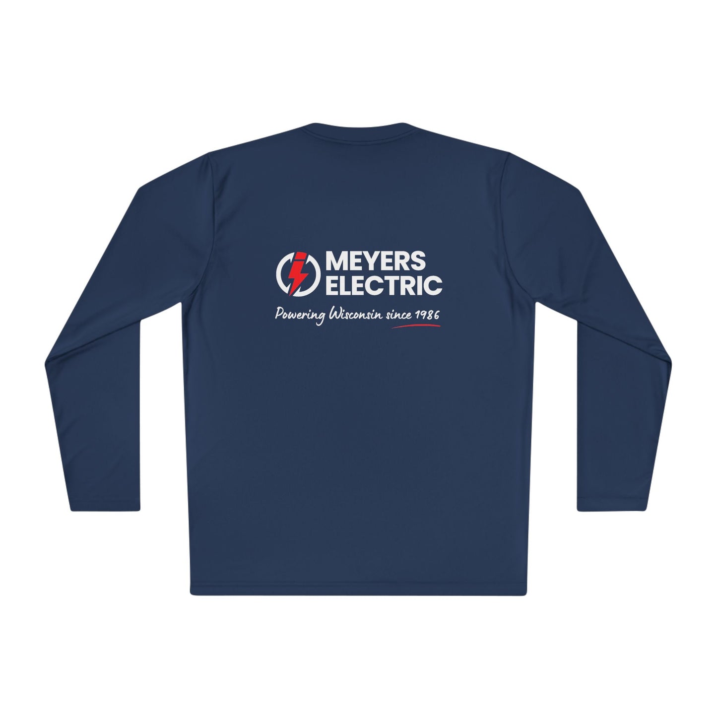 Meyers Electric Long Sleeve Tee — "Powering America Since 1966" Work Shirt