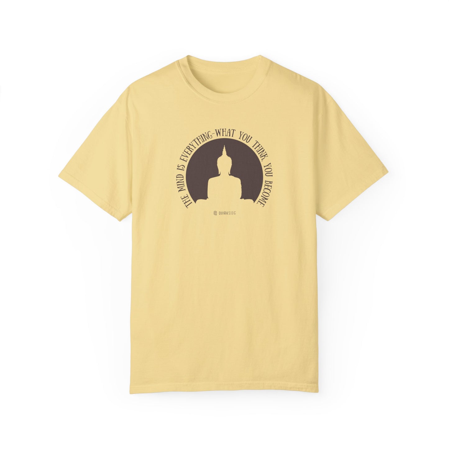 Buddha Quote Mind Power T-shirt, Inspirational Tee, Positive Thinking Shirt, Meditation Top, Unisex Graphic Apparel - Quirkside Creations