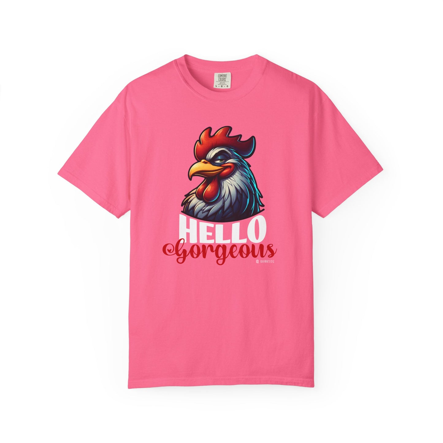 Cheerful Bold Greeting Unisex Garment-Dyed T-shirt, Confidence Boosting Tee, Playful Shirt, Fun Graphic Top, Happy Apparel for All