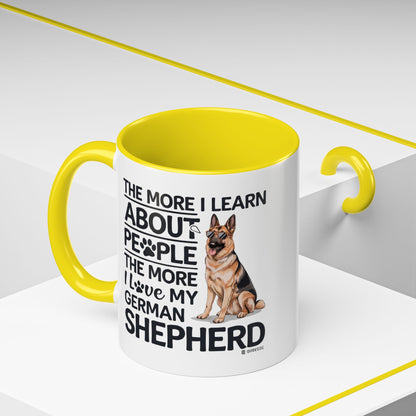 German Shepherd Love Coffee Mug, Dog Lover Gift, Pet Owner Mug, Birthday Gift, Animal Lover, Personalized Mug